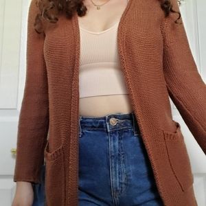 Burnt Orange Cardigan